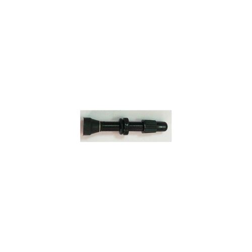 KIT 2 VALVULAS ALUMINIO PRESTA TUBELESS, NEGRO