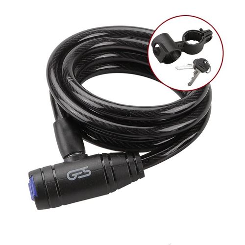 CANDADO GES ESPIRAL 10X1800 MM NEGRO