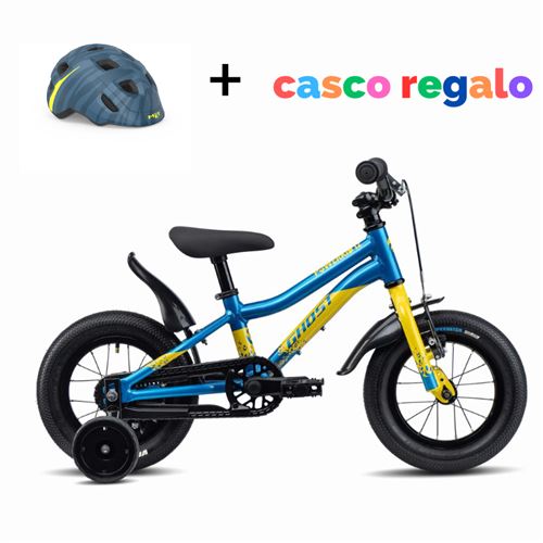 BICICLETA CRIANÇA GHOST POWERKID 12 COM RUEDAS ESTABILIZADORAS