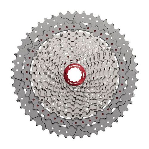 CASSETTE SUNRACE CSMX80 11V SHIMANO HG ALUMINIO/ACERO PLATA