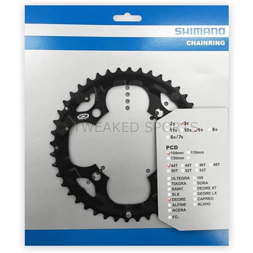 PLATO SHIMANO DEORE 44D 3X9 VELOCIDADES PCD 104MM FC-M530
