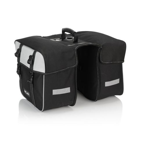 JUEGO DE ALFORJAS 30X30X17 CM NEGRO/ANTRACITA 30 LITROS