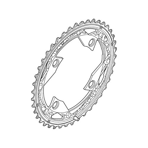 PLATO SHIMANO DEORE 42T FC-M610 10 VELOCIDADES