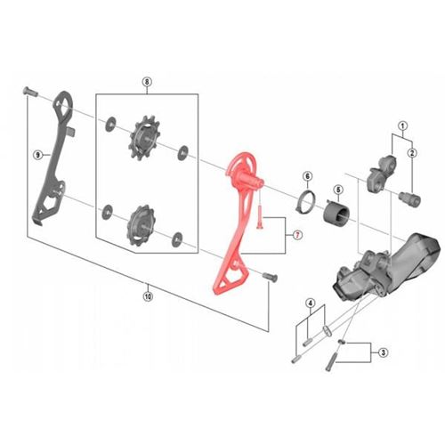 PATILLA CAMBIO TRASERO SHIMANO ULTEGRA RD-R8050-GS