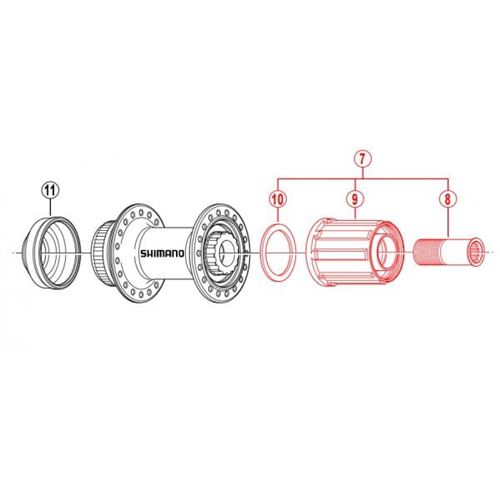 NÚCLEO SHIMANO FH-RM35