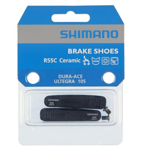 ZAPATAS FRENO SHIMANO R55C CON TORNILLOS DE FIJACIÓN CERAMIC