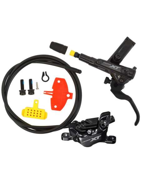 Jogo de Freio Dianteiro e Traseiro Shimano XT M8120 4 Pistões