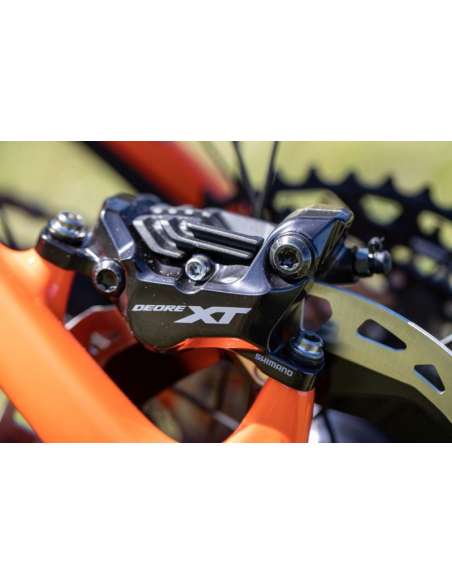 Jogo de Freio Dianteiro e Traseiro Shimano XT M8120 4 Pistões