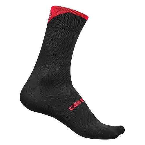 CALCETINES CASTELLI MAESTRO 12 NEGRO/ROJO